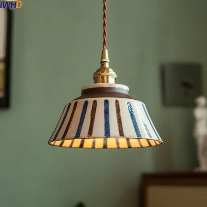 Lampe Suspendue Artisanale en Céramique