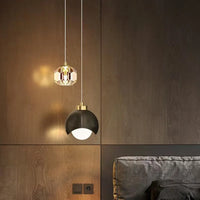 Suspension Duo Noir et Doré Design