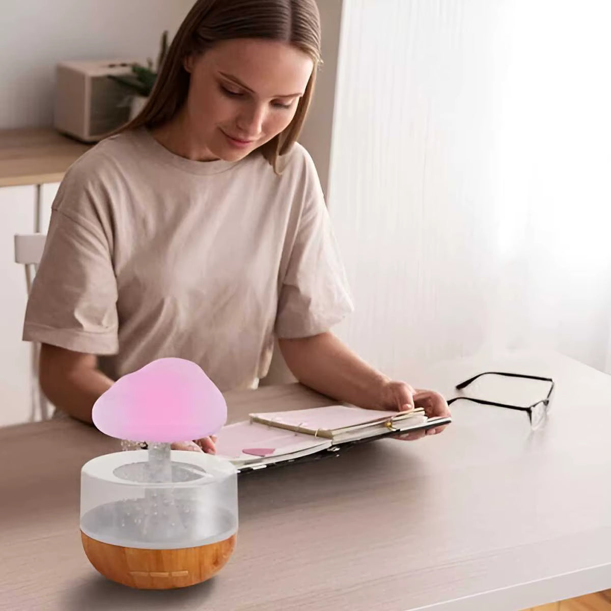 Veilleuse Humidificateur Enfant | Lumière Douce & Air Purifié