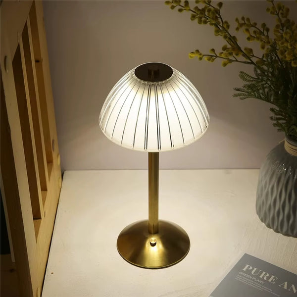 Lampe de Table en Cristal | Diamant Rétro