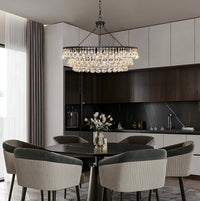 Détail du lustre cristal