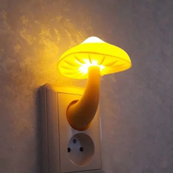 Veilleuse Champignon LED Prise | Douce Lumière Apaisante pour Nuits Sérènes