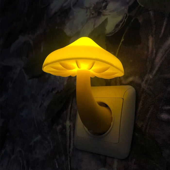 Veilleuse Champignon LED Prise | Douce Lumière Apaisante pour Nuits Sérènes