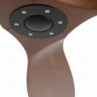 Plafonnier Ventilateur Silencieux Bois Massif Foncé - dimensions