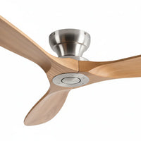 Plafonnier Ventilateur Silencieux Bois Naturel au plafond
