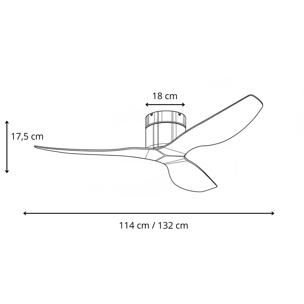 Plafonnier Ventilateur Silencieux Blanc Moderne dans une chambre