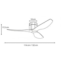 Plafonnier Ventilateur Silencieux Blanc Moderne dans une chambre