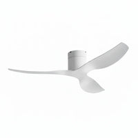 Plafonnier Ventilateur Silencieux Blanc Moderne installé dans un salon