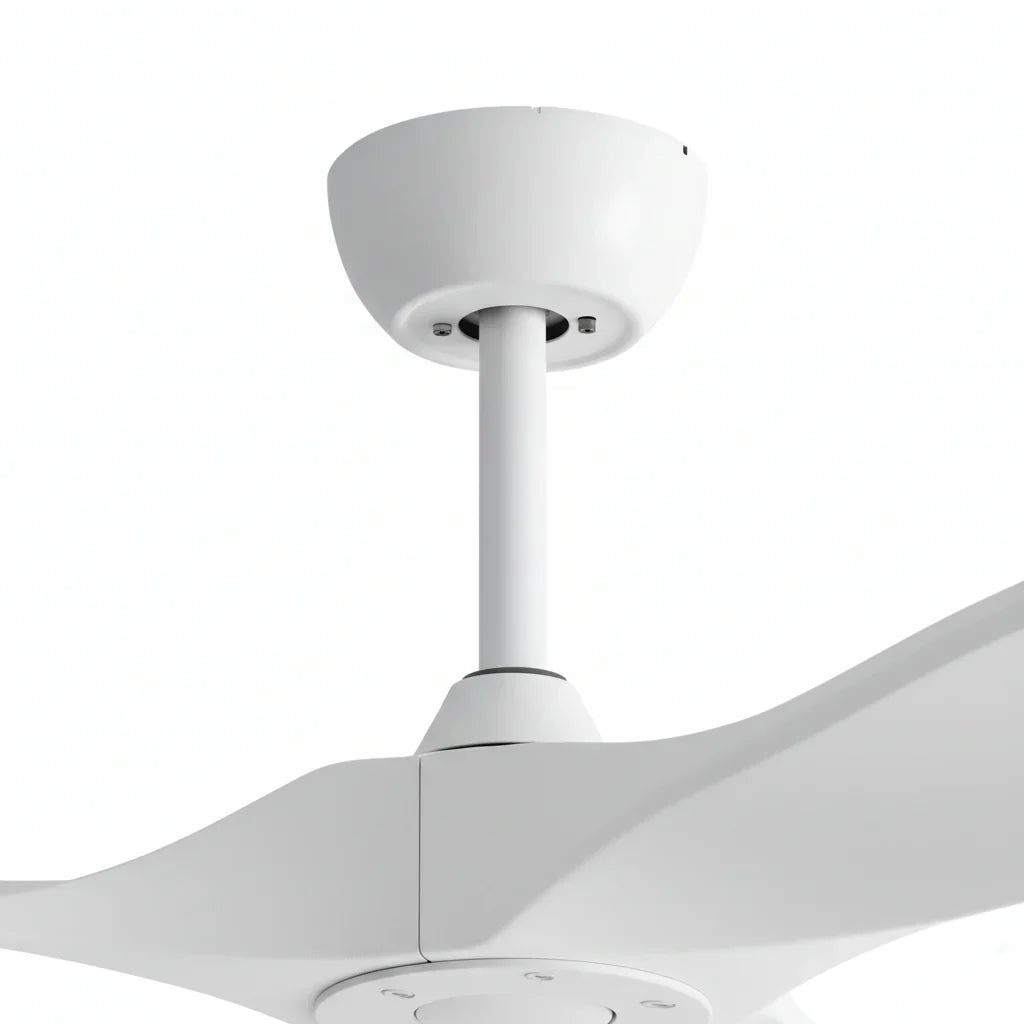 Plafonnier Ventilateur Silencieux Vintage Blanc - dimensions