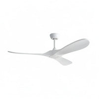 Plafonnier Ventilateur Silencieux Vintage Blanc installé dans un salon