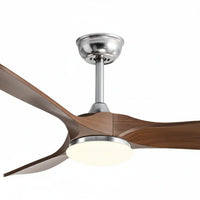 Plafonnier Ventilateur Silencieux Bois Foncé LED en ambiance