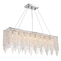 Détail du lustre cristal